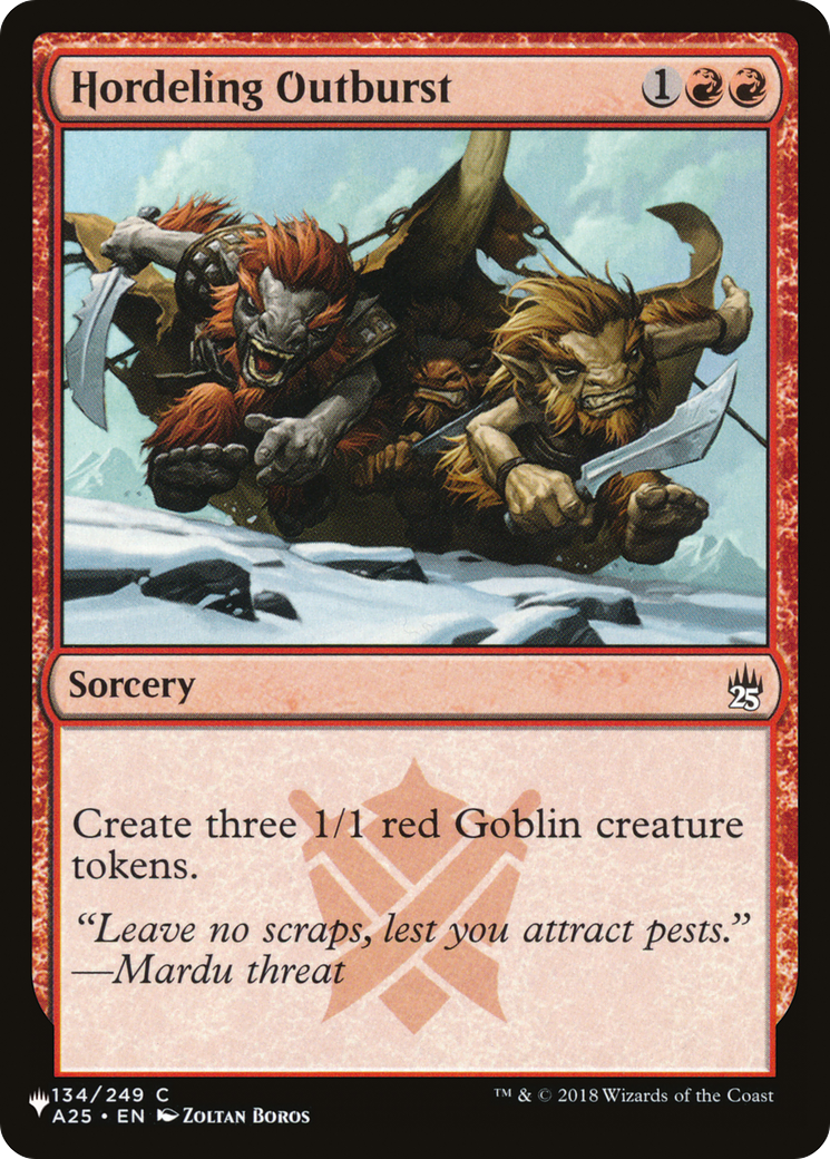 Hordeling Outburst [The List] - The Mythic Store | 24h Order Processing