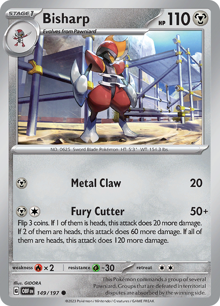 Bisharp (149/197) [Scarlet & Violet: Obsidian Flames] - The Mythic Store | 24h Order Processing