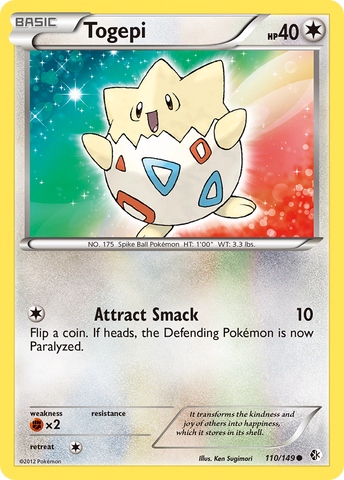 Togepi (110/149) [Black & White: Boundaries Crossed] - The Mythic Store | 24h Order Processing
