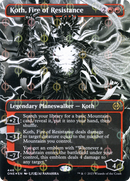 Koth, Fire of Resistance (Borderless Manga Step-and-Compleat Foil) [Phyrexia: All Will Be One] - The Mythic Store | 24h Order Processing