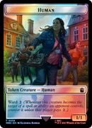 Human (0038) // Clue (0055) Double-Sided Token (Surge Foil) [Doctor Who Tokens] - The Mythic Store | 24h Order Processing