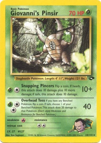 Giovanni's Pinsir (24/132) [Gym Challenge Unlimited] - The Mythic Store | 24h Order Processing