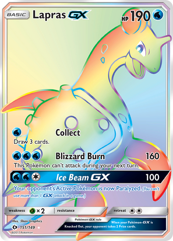 Lapras GX (151/149) [Sun & Moon: Base Set] - The Mythic Store | 24h Order Processing