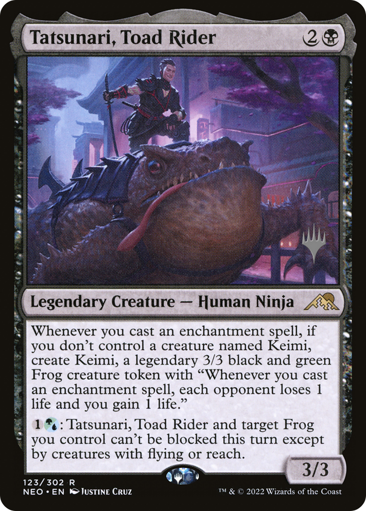 Tatsunari, Toad Rider (Promo Pack) [Kamigawa: Neon Dynasty Promos] - The Mythic Store | 24h Order Processing