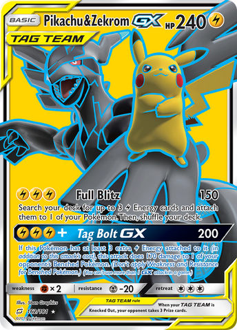 Pikachu & Zekrom GX (162/181) [Sun & Moon: Team Up] - The Mythic Store | 24h Order Processing