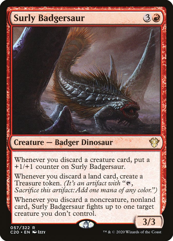 Surly Badgersaur [Commander 2020] - The Mythic Store | 24h Order Processing