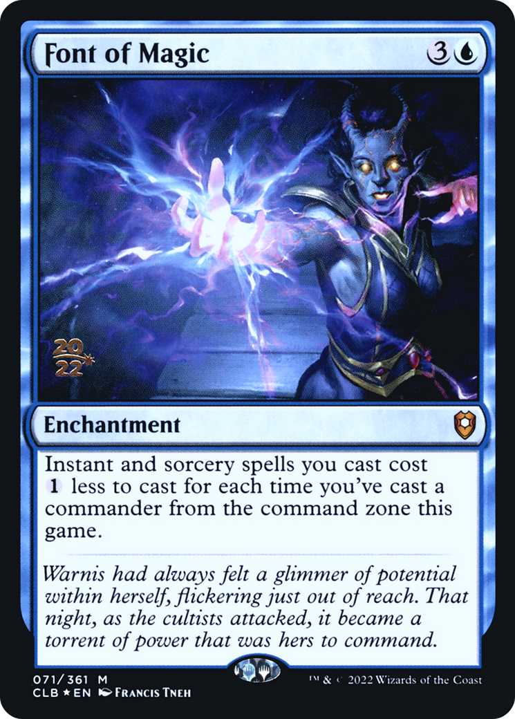 Font of Magic [Commander Legends: Battle for Baldur's Gate Prerelease Promos] - The Mythic Store | 24h Order Processing