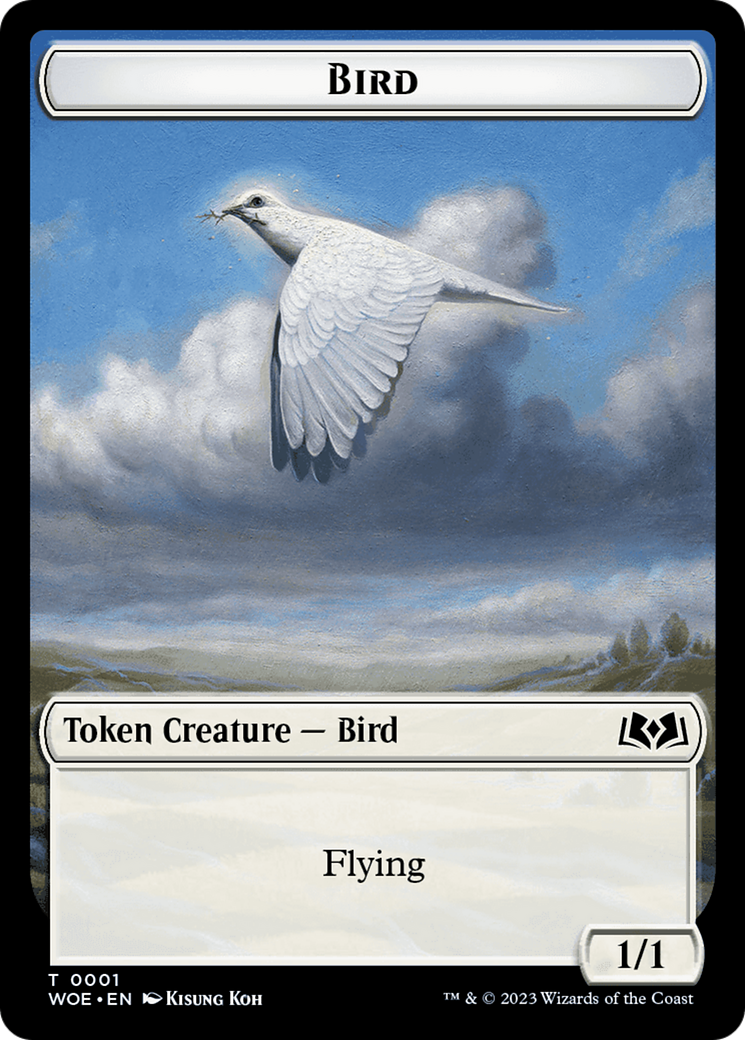 Bird // Food (0012) Double-Sided Token [Wilds of Eldraine Tokens] - The Mythic Store | 24h Order Processing