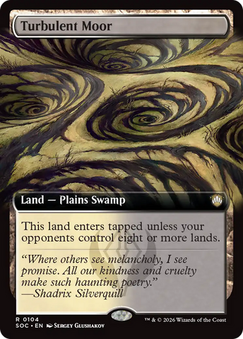 Turbulent Moor (Extended Art) [Secrets of Strixhaven Commander] - The Mythic Store | 24h Order Processing