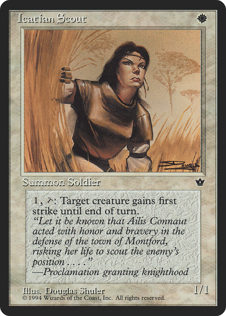 Icatian Scout (Douglas Shuler) [Fallen Empires] - The Mythic Store | 24h Order Processing