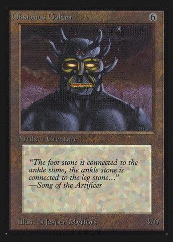 Obsianus Golem [International Collectors' Edition] - The Mythic Store | 24h Order Processing