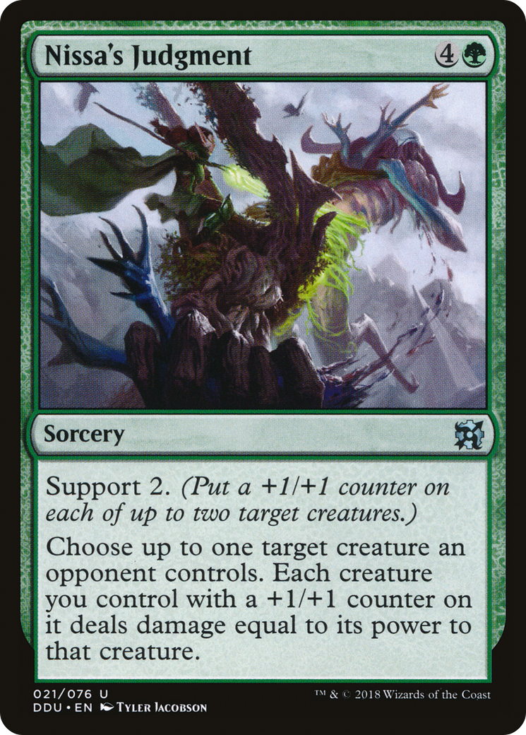 Nissa's Judgment [Duel Decks: Elves vs. Inventors] - The Mythic Store | 24h Order Processing