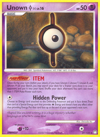 Unown I (37/123) [Diamond & Pearl: Mysterious Treasures] - The Mythic Store | 24h Order Processing