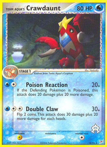 Team Aqua's Crawdaunt (14/95) [EX: Team Magma vs Team Aqua] - The Mythic Store | 24h Order Processing