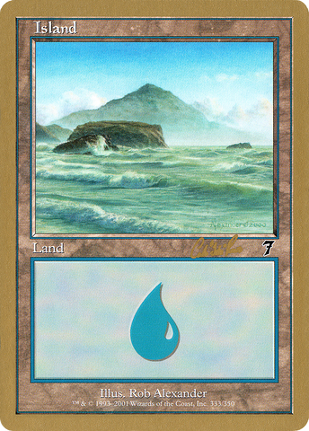 Island (cr333) (Carlos Romao) [World Championship Decks 2002] - The Mythic Store | 24h Order Processing