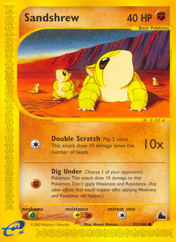Sandshrew (92/144) [Skyridge] - The Mythic Store | 24h Order Processing