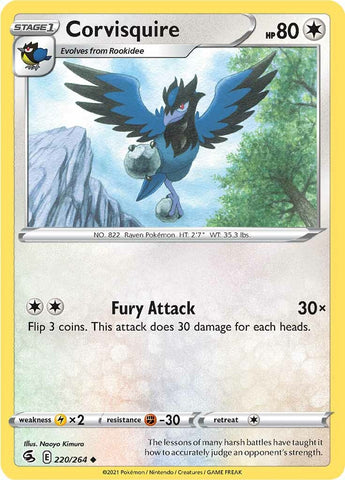 Corvisquire (220/264) [Sword & Shield: Fusion Strike] - The Mythic Store | 24h Order Processing