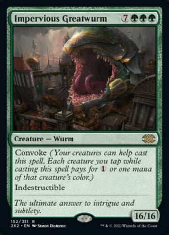 Impervious Greatwurm [Double Masters 2022] - The Mythic Store | 24h Order Processing
