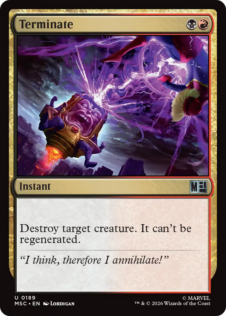 Terminate (Surge Foil) [Marvel Super Heroes Commander] - The Mythic Store | 24h Order Processing