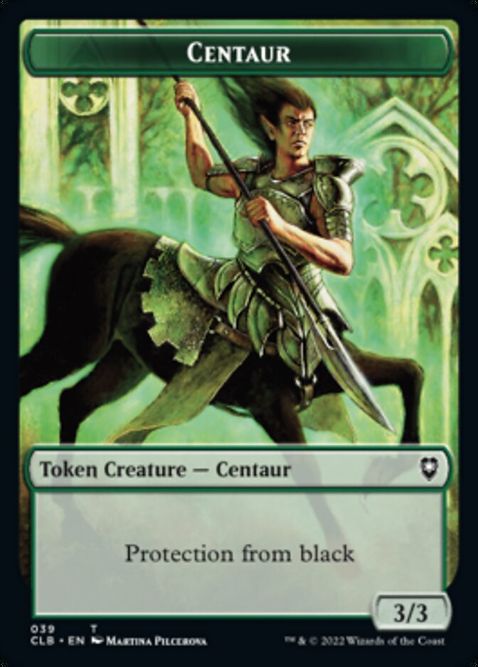 Horror // Centaur Double-Sided Token [Commander Legends: Battle for Baldur's Gate Tokens] - The Mythic Store | 24h Order Processing