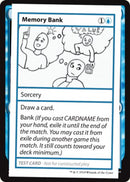 Memory Bank (2021 Edition) [Mystery Booster Playtest Cards] - The Mythic Store | 24h Order Processing