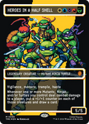 Heroes in a Half Shell (0096) (Borderless) (Surge Foil) [Teenage Mutant Ninja Turtles Commander] - The Mythic Store | 24h Order Processing