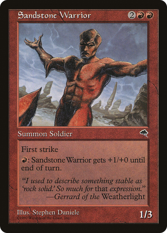 Sandstone Warrior [Tempest] - The Mythic Store | 24h Order Processing