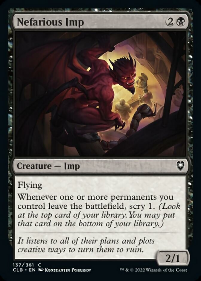 Nefarious Imp [Commander Legends: Battle for Baldur's Gate] - The Mythic Store | 24h Order Processing