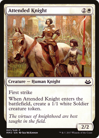 Attended Knight [Modern Masters 2017] - The Mythic Store | 24h Order Processing