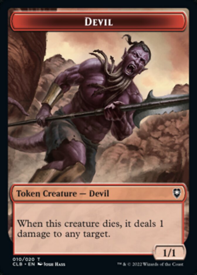 Devil Token [Commander Legends: Battle for Baldur's Gate Tokens] - The Mythic Store | 24h Order Processing