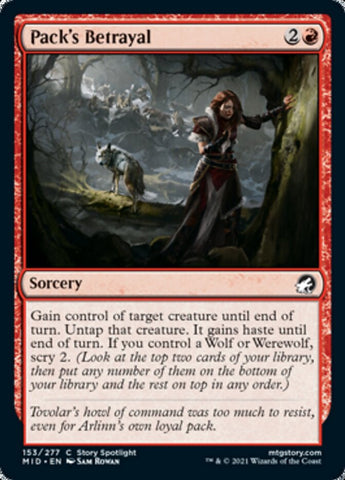 Pack's Betrayal [Innistrad: Midnight Hunt] - The Mythic Store | 24h Order Processing