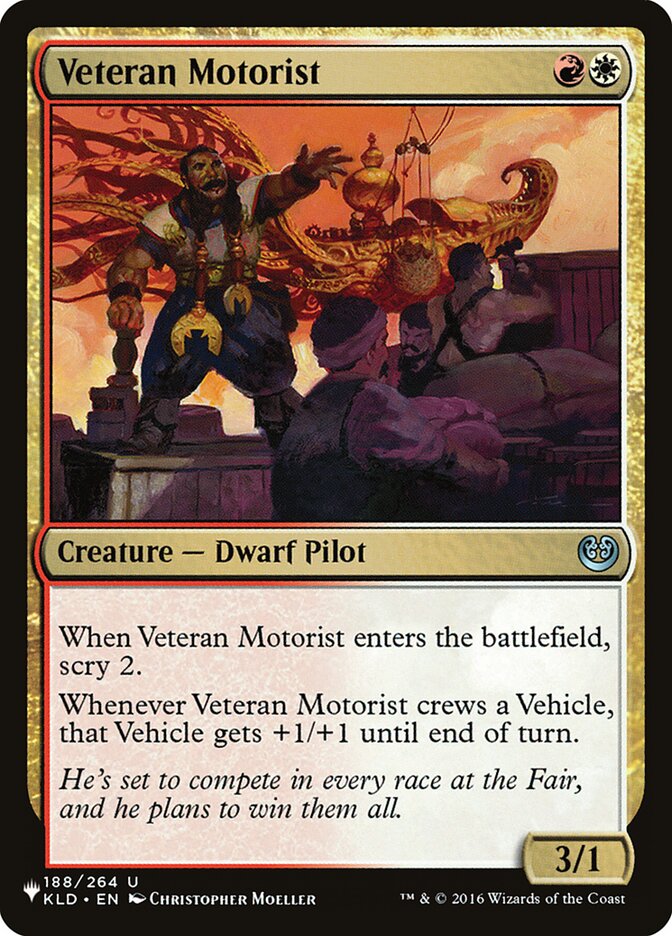 Veteran Motorist [The List] - The Mythic Store | 24h Order Processing