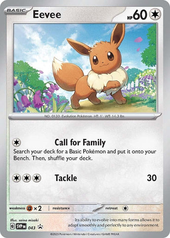 Eevee (043) [Scarlet & Violet: Black Star Promos] - The Mythic Store | 24h Order Processing