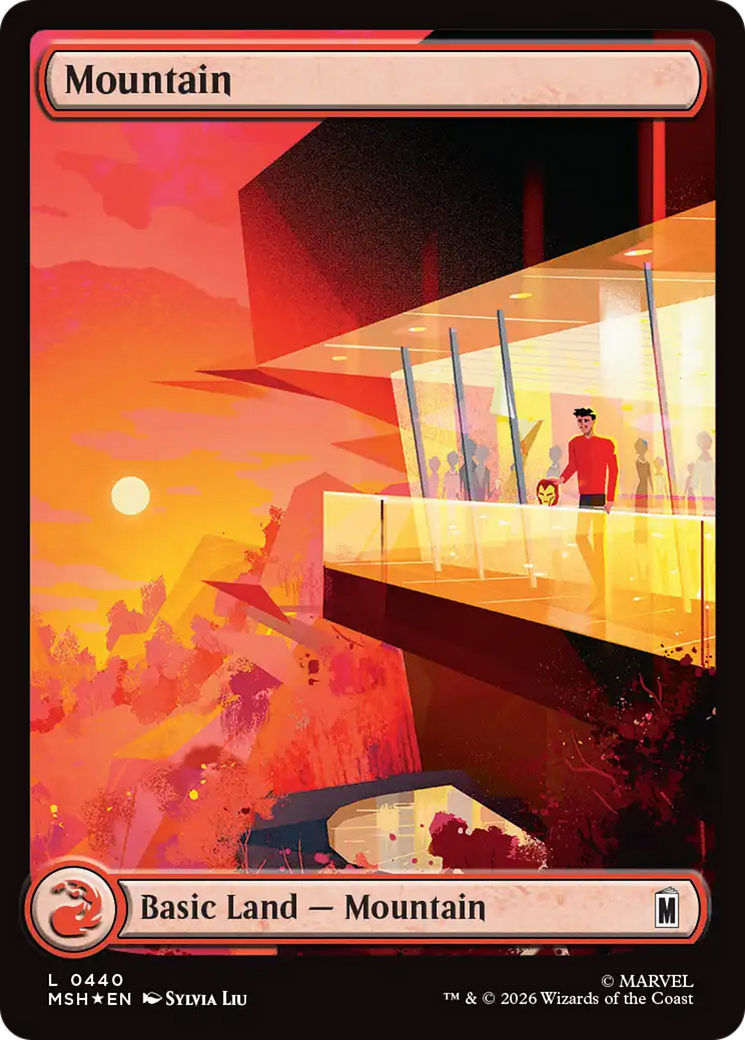 Mountain (0440) (Surge Foil) [Marvel Super Heroes] - The Mythic Store | 24h Order Processing