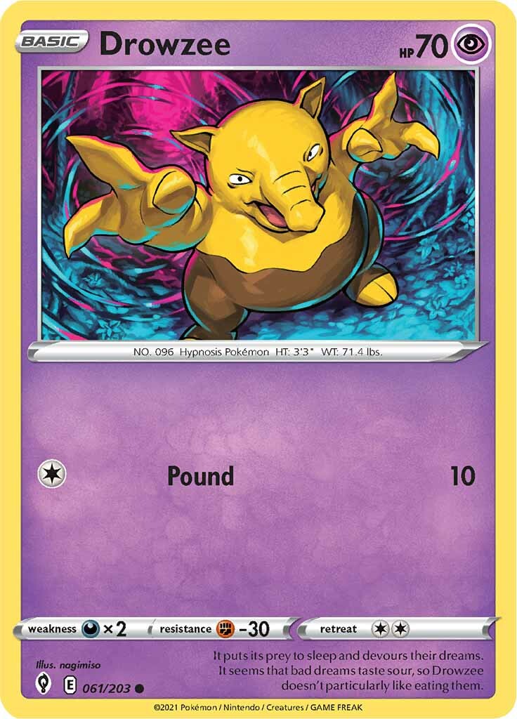 Drowzee (061/203) [Sword & Shield: Evolving Skies] - The Mythic Store | 24h Order Processing