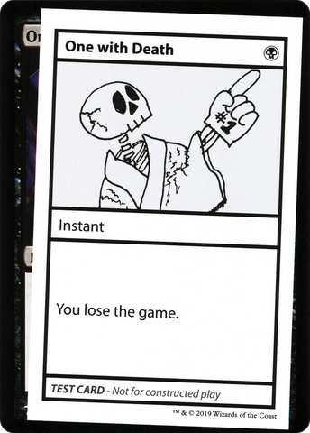 One with Death (2021 Edition) [Mystery Booster Playtest Cards] - The Mythic Store | 24h Order Processing