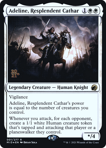 Adeline, Resplendent Cathar [Innistrad: Midnight Hunt Prerelease Promos] - The Mythic Store | 24h Order Processing