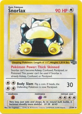Snorlax (27/64) [Jungle Unlimited] - The Mythic Store | 24h Order Processing