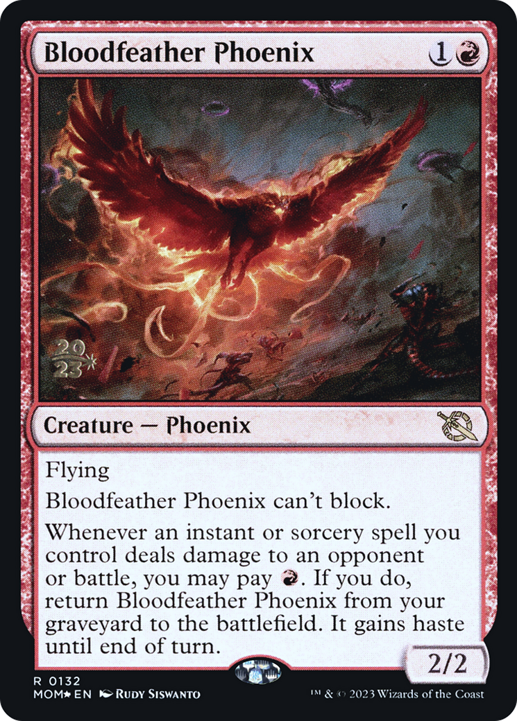 Bloodfeather Phoenix [March of the Machine Prerelease Promos] - The Mythic Store | 24h Order Processing