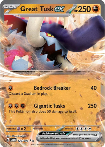 Great Tusk ex (123/198) [Scarlet & Violet: Base Set] - The Mythic Store | 24h Order Processing