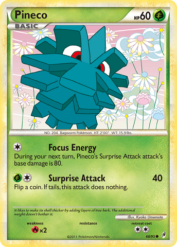 Pineco (68/95) [HeartGold & SoulSilver: Call of Legends] - The Mythic Store | 24h Order Processing
