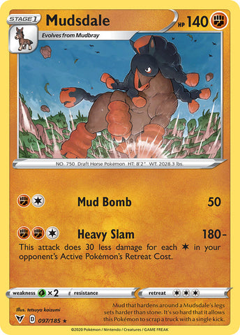Mudsdale (097/185) [Sword & Shield: Vivid Voltage] - The Mythic Store | 24h Order Processing