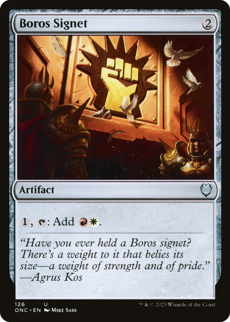 Boros Signet [Phyrexia: All Will Be One Commander] - The Mythic Store | 24h Order Processing