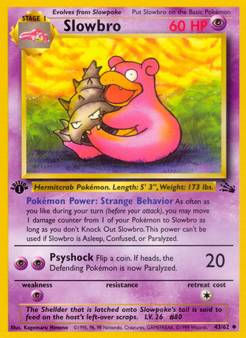 Slowbro (43/62) [Fossil 1st Edition] - The Mythic Store | 24h Order Processing