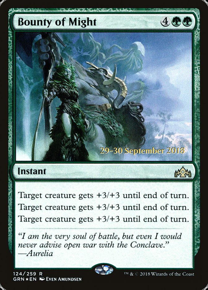 Bounty of Might [Guilds of Ravnica Prerelease Promos] - The Mythic Store | 24h Order Processing