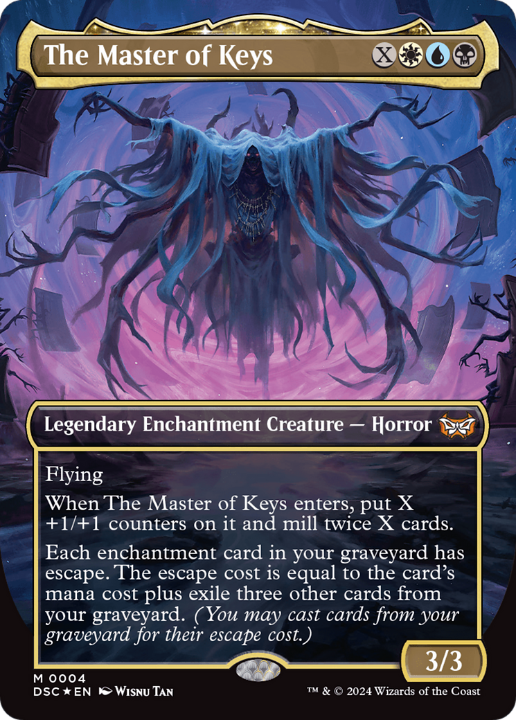 The Master of Keys (Borderless) [Duskmourn: House of Horror Commander] - The Mythic Store | 24h Order Processing