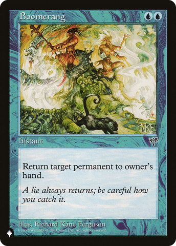 Boomerang [The List] - The Mythic Store | 24h Order Processing