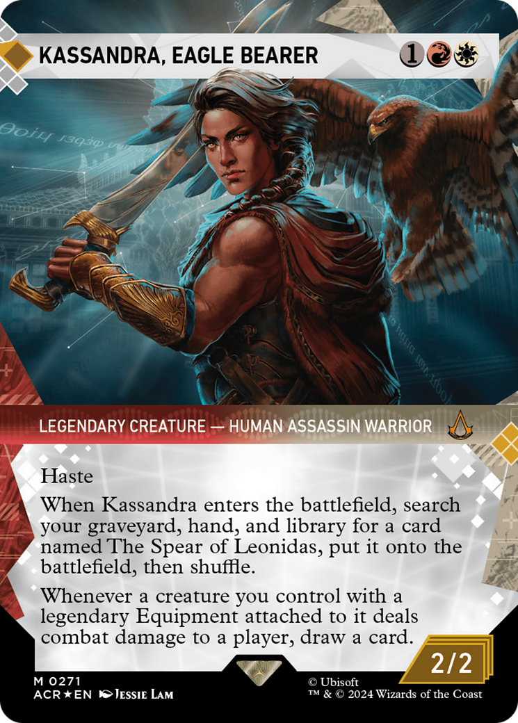 Kassandra, Eagle Bearer (Showcase) (Textured Foil) [Assassin's Creed] - The Mythic Store | 24h Order Processing