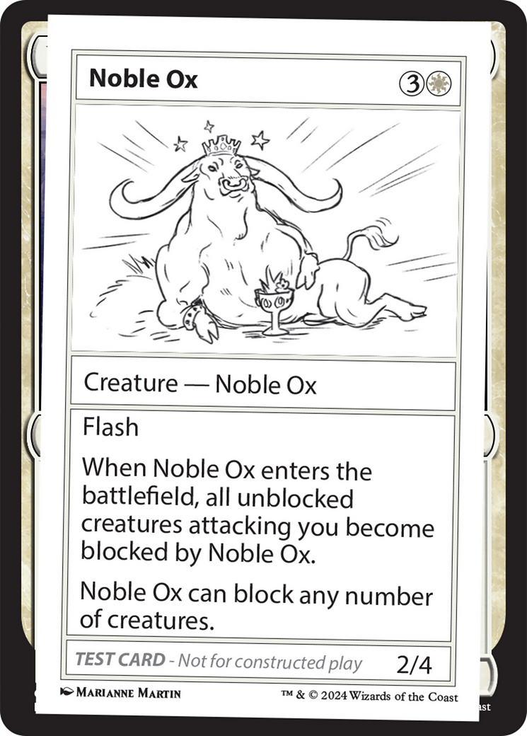 Noble Ox [Mystery Booster 2 Playtest Cards] - The Mythic Store | 24h Order Processing