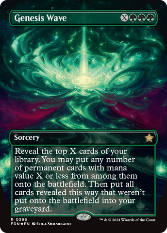 Genesis Wave (Borderless) (Mana Foil) [Foundations] - The Mythic Store | 24h Order Processing